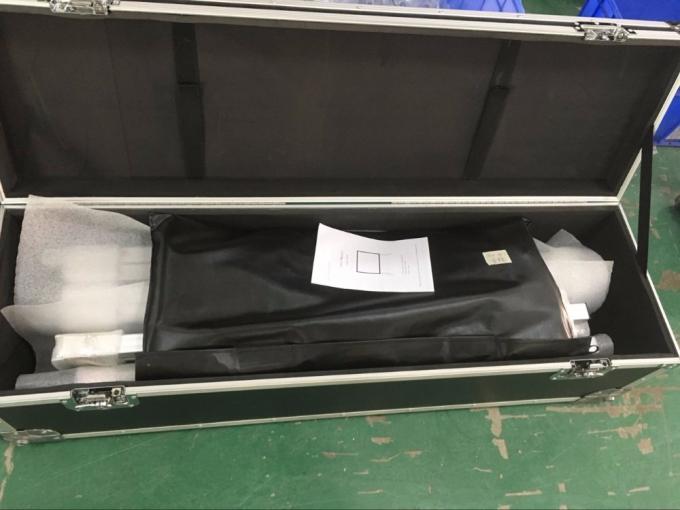 120-calowy projektor z przodu i z tyłu, szybki składany, przenośny ekran projekcyjny z stojącym metalowym materiałem 3D z PVC. 4