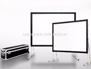 Format Customized Fast Fold Projection Screen One Year Warranty For Conference