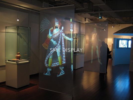 jakość Transparent Self Adhesive Rear Projection Film For Shop Window Advertising Fabryka