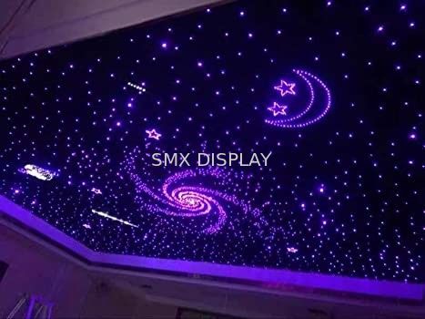 jakość 32W Twinkle Fiber Optic Lights Aktywowane muzyką panele sufitowe LED RGBW Star Fabryka