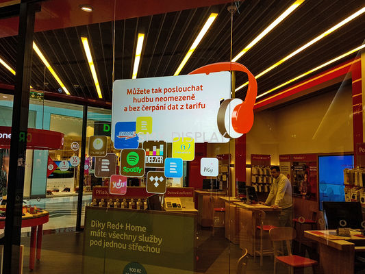 Jakość Samoprzylepna folia z przezroczystą folią z hologramem do projekcji tylnej Film o szerokości 1,52 m Fabryka