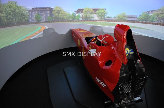 jakość 360 ° Duży zakrzywiony ekran projektora Stała rama do wzmocnienia symulatora 1.0 Fabryka