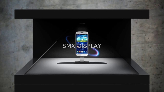 3D Holo Watch Showcase Hologram Pyramid Display 3 Sides 32 inch