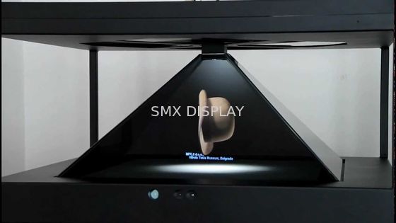jakość 350cd / m2 Holograficzny wyświetlacz 3D ze szkła hartowanego 3D Hologram Holocube Box Fabryka