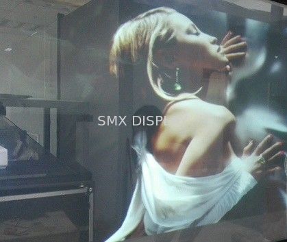 jakość 170 Degree transparent rear projection film For Glass Outdoor Projector Screen Fabryka