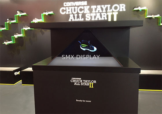 jakość 50 Degree Holographic Glass Screen Pyramid Holographic Showcase 270 Fabryka