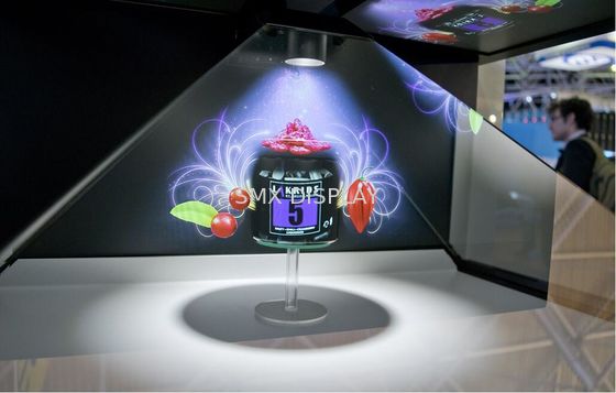 jakość High Resolution holographic pyramids / Hologram Display Showcase For Trade Show Fabryka