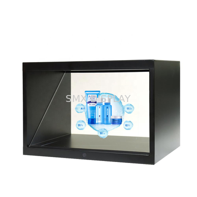 32-calowy 180-stopniowy Holo Cube 3D Hologram Showcase Wyświetlacz Full HD Hologram Pyramid Display
