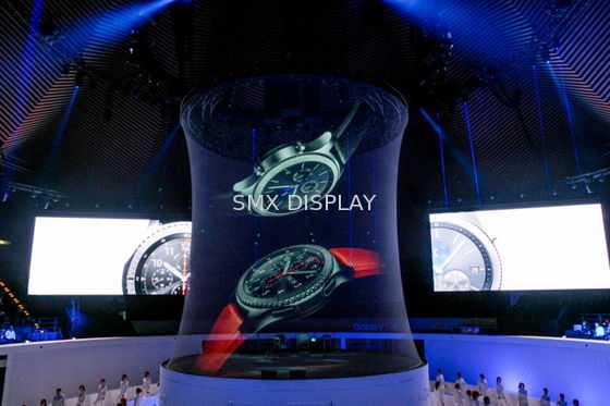 jakość 9x30 Metr Holograficzny system projekcyjny 3D Hologram Mesh Screen For Live Show Fabryka