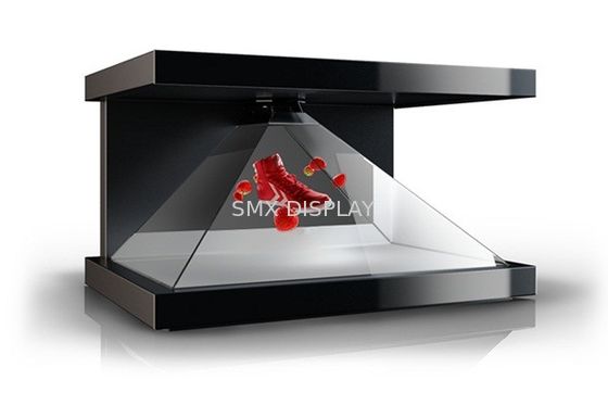 jakość 3 Faces Hologram Pyramid Showcase Holographic 3D Display Shopping Mall Fabryka