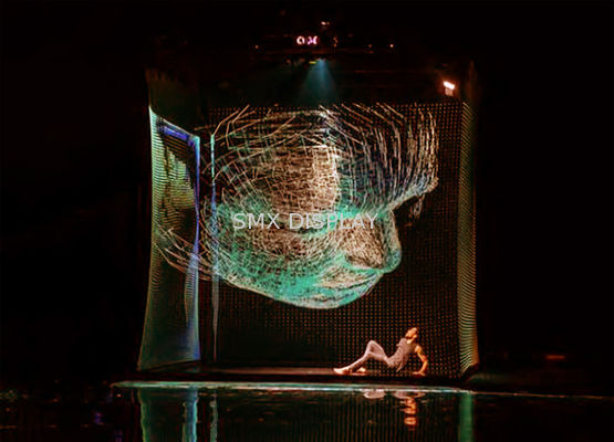 jakość Holo Gauze Przejrzysty Ekran Projekcji Holograficznej Sieci Do Cirkusu Holograficznego Fabryka