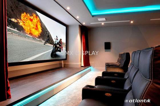 Jakość Aluminiowa ramka 16: 9 Ekran do montażu na ścianie HDTV na stałe do kina domowego Fabryka