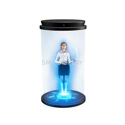 Jakość 210,5-calowy 3D cylinder holograficzny ludzki cyfrowy interaktywny hologram do wystawy Fabryka