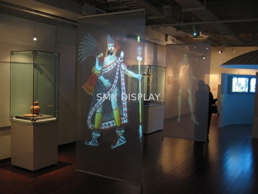 jakość Hologram Advertising clear rear projection film / Double Sided Projection Screen Fabryka