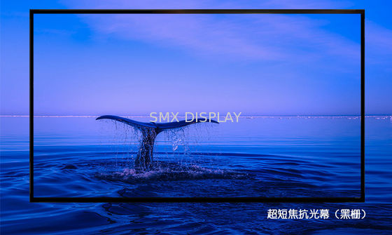 jakość Ekran projekcyjny 100 cali Anti Light Fixed Frame z projektorem Ultra Short Throw Fabryka