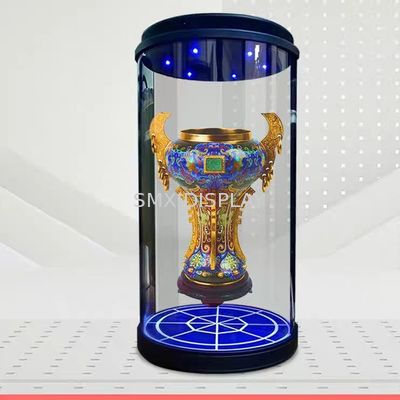 Jakość 3D Hologram Cylinder Transparent Screen Interaktywne Hologramy HoloTube 10,1 cala z interfejsem wejściowym USB/SD/HDMI Fabryka