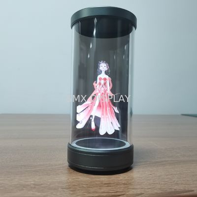 Jakość 5calowy wyświetlacz 360 holograficzny cylinder holograficzny z formatem obrazu PNG Format wideo MP4 Fabryka