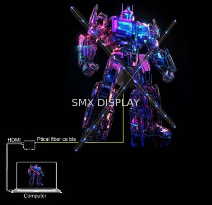 jakość 65cm Innowacyjny wentylator holograficzny 3D z wejściem HDMI do ulepszonej reklamy Fabryka