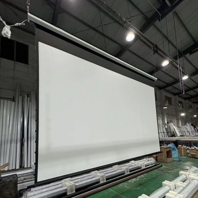 Jakość 4x3 m High Quality Large Electric Projection Screen/ Motorized Projector Screen Tubular Motor for Projector Screen Fabryka