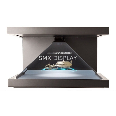 3 strony Zobacz 3D Hologram Piramida Holo Prezentacja z regulacją światła Led