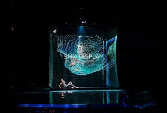 jakość Ekran projekcyjny przedni / tylny z przezroczystym hologramem Holoflex o długości 30m Fabryka