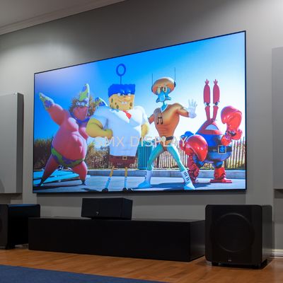 Ekran z zerową krawędzią Projektor z nieruchomą ramką Światło otoczenia z czarnym diamentem 170 ° Kąt widzenia