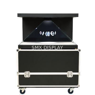 jakość 270 stopni 22-32 cali Holograficzna skrzynka pokazowa atrakcyjna 3D Holograficzna projekcja Piramida Fabryka