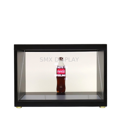 180 stopni Holo Cube 3D Hologram Showcase Display z rozdzielczością Full HD i regulowanym światłem LED