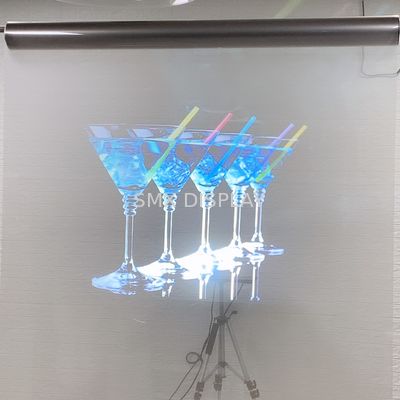 Jakość Transparent Holographic Rear Projection Film on Storefront Glass for Window Advertising Fabryka