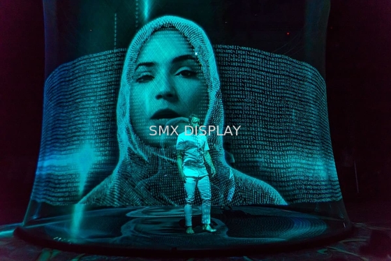 Przezroczysty niewidoczny holograficzny ekran siatkowy 3D Pepperscrim