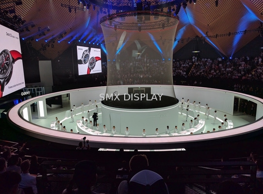 Szary wodoodporny holograficzny ekran siatkowy przepuszczający 9x30m na ​​wydarzenie