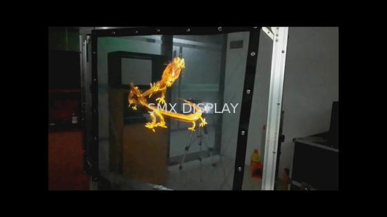 Holograficzny ekran holograficzny 3D Holo Gaza Projektor z przezroczystej siatki o długości 30 m
