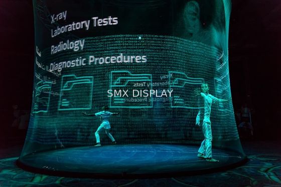 jakość Holograficzny ekran projekcyjny 3D o długości 30 m do pokazu hologramów na żywo Fabryka