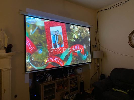 Jakość Zmotoryzowany ekran projekcyjny RF Remote 120 cali do sali konferencyjnej w kinie Fabryka