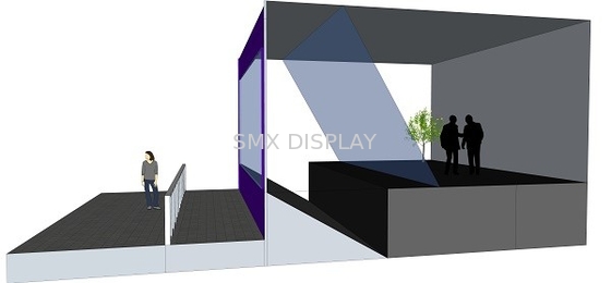 Holograficzny odbitek 3D, holograficzny ekran dotykowy do scen