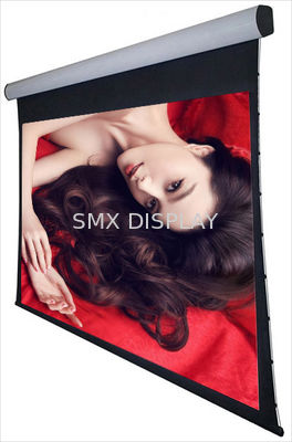 jakość Sufit ścienny Tabulator 3D Napinane, zmotoryzowane ekrany projekcyjne 120 "do kina domowego Fabryka