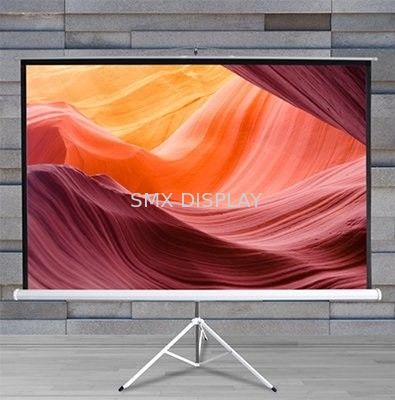 jakość Ekran do projektora z włókna szklanego 84-calowy stojak podłogowy chowany na zewnątrz Fabryka