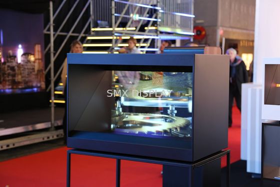 jakość 1 widok z boku 22-calowy wyświetlacz holograficzny LED Holocube 3D do wyświetlania w handlu detalicznym Fabryka