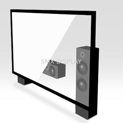 jakość Transparent Stage Fixed Frame Screen 2350mm x 1320mm With Bracket , Wall Mounted Fabryka